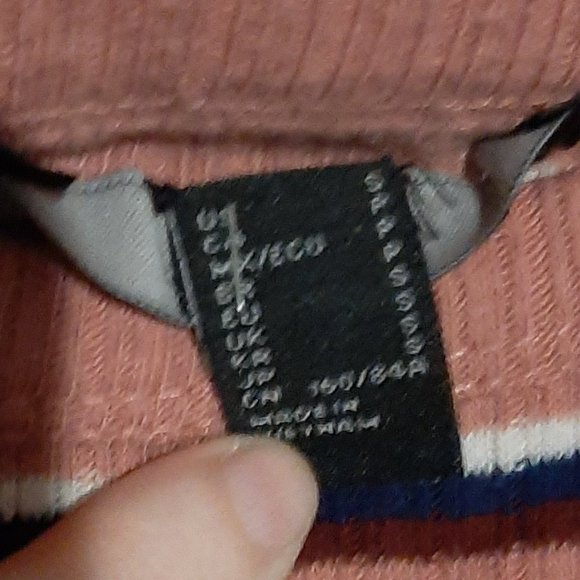 Striped Pink Forever21 Tee - Picture 3 of 4